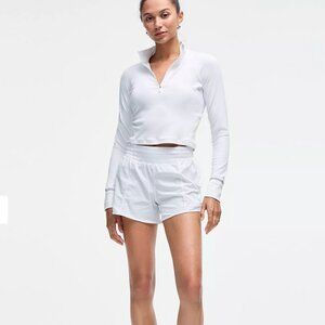 Lululemon Hotty Hot High-Rise Lined Short White - Women's 8